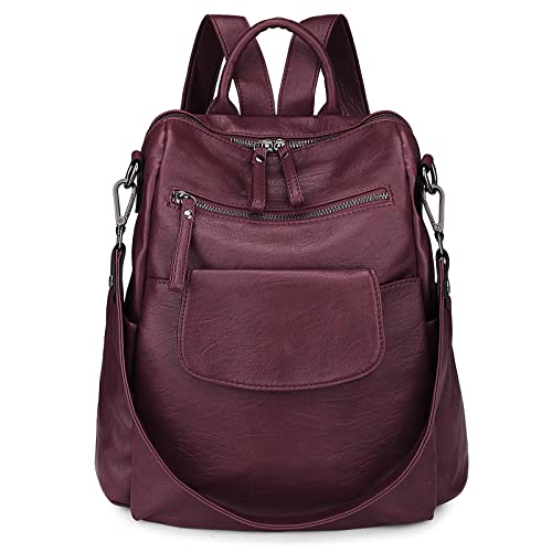 Image of Uromee Travel Backpack Purse Women Vegan Leather Tassel Shoulder Bag