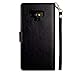 Galaxy Note 9 Wallet Case, SUPZY Leather Detachable Magnetic Flip 9 Card Slots Holder Wrist Strap Purse Removable Slim Protective Cover for Samsung Galaxy Note 9 (2018) 6.4 inch (Black)