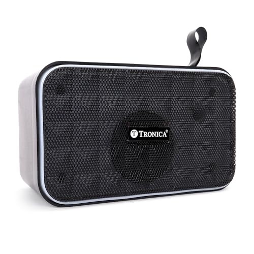 Image of TRONICA Jimmy Wireless Portable Speaker, 8W Output, Bluetooth,TWS /USB /SD /FM Support, Long 8 Hrs Battery Life, Includes Jute Carry Bag