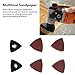 ZAWELIYO 100pcs 80mm Triangular Sandpaper Set, Triangular Oscillating Multi Tool Sanding Pads, Black Decker, Chicago, Wood Grinding, Deburring