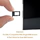 Cemobile SIM Card Tray Slot Holder Ersatz für iPhone 13 Pro / 13 Pro Max (Single SIM Version) mit wasserdichtem Gummidichtring + SIM Tray Open Eject Pin (Sierra Blue)