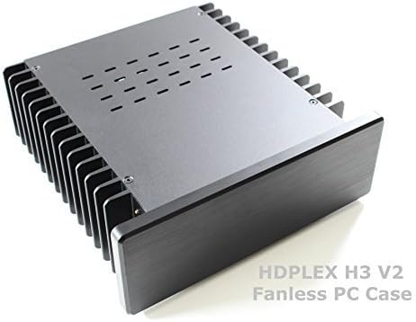 HDPLEX H3 V2 Fanless PC Case Black Faceplate