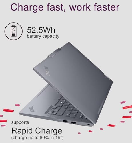 Image of Lenovo ThinkPad T14 Business AI PC Laptop (14 inch FHD+ Touchscreen, Intel 12-Core Ultra 5 125U (> i7-1355U), 16GB DDR5 RAM, 512GB SSD), Backlit, Fingerprint, 5MP IR Webcam, 2x Thunderbolt 4, Win 11 Pro