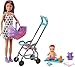 Barbie Skipper Babysitters, Inc. Playset with Skipper Babysitter Doll (Brunette), Stroller, Baby Doll & 5 Accessories, Toy for 3 Year Olds & Up