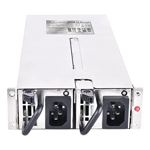 Image of SilverStone Technology Gemini GM400-1UB Cybenetics Bronze 400W 1U redundant Power Supply, SST-GM400-1UB, TAA Compliant