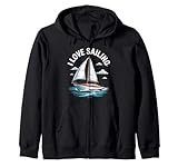 Photo Gallery i love sailing nautical boat nuvole felpa con cappuccio Photo Gallery i love sailing nautical boat nuvole felpa con cappuccio