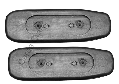 Image of Office Chair Arm Replacement Armrest Pads for -Office Chair Parts Arm Rest for Desk Chair with Mounting Hole Patterns Screws (PU-21)