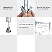 Rackaphile 5-Tier Classic Wire Storage Rack Organizer Kitchen Shelving Unit, Silver Grey
