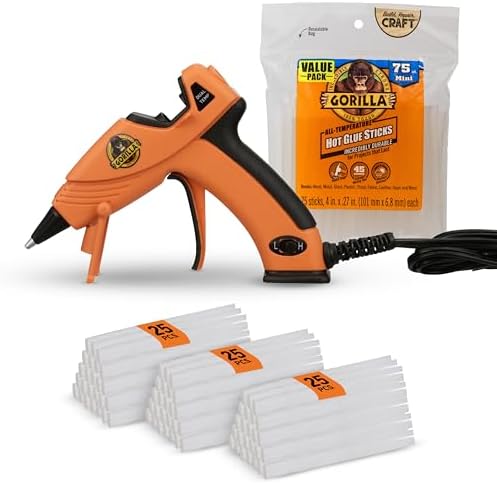 Gorilla 8401515 Hot Glue Gun and Sticks