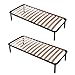 EVERGREENWEB -Kit Rete Letto singola 90x190 cm Ortopedica Singola Set composto da 2 reti con n.14 Doghe in Legno e Struttura in Acciaio, Piedi Avvitabili, Altezza Totale 35cm