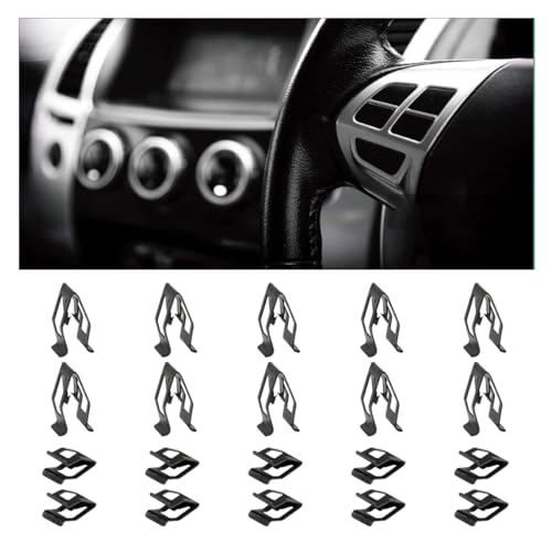 20PCS Car Metal Retainer Clips, Front Console Dashboard Metal Retainer,