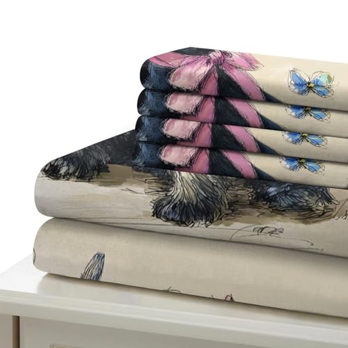 Parure lit enfant Scottish Terrier housse de couette microfibre - 7