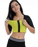 Bakerdani Womens Hot Neoprene T Shirt Slimming Shaper Workout Sweat Sauna Suit Sports Tummy Control