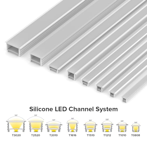 BTF-LIGHTING T1616 5M LED Neon Silikon Profil flexibles Material Milchig weiß DIY-Abdeckung für makellose LED Leisten mit einer Breite von ≤12 mm Neon Lichterkette(ohne LED-Streifen)
