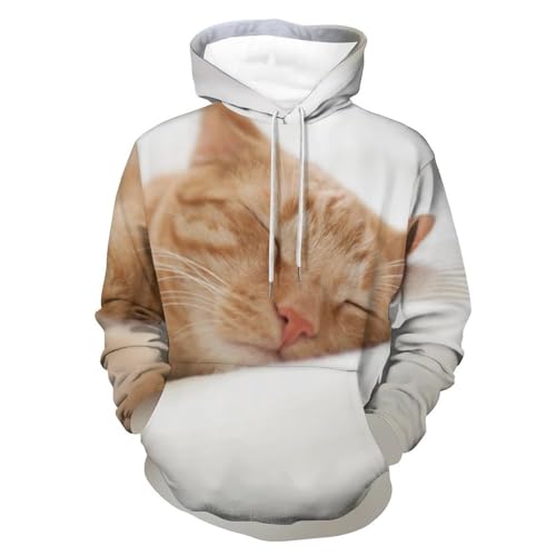 Hoodie Cat Lazy pour des journées cocooning confortables en taille S