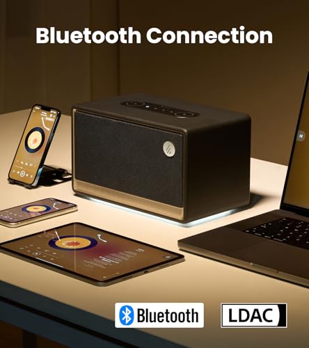 Image of Edifier ES300 Bluetooth Desktop Speaker, 60W RMS, Ambient Lights, Black