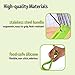Silicone Egg Rings by Ozetti - FREE Spatula and Recipes Included - Professional Non-Stick BPA-Free Silicone - Non Stick Mold Ring Round GREEN (4 - PACK)