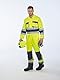 Portwest TX55 Herren Nantes Hi-Vis Reflektierende Overall-Arbeitsoveralls Sicherheitsklasse 3 Gelb/Navy, L