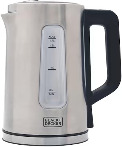 BLACK+DECKER Chaleira Elétrica 220 V, Inox, Programável, Capacidade de 1,7 L, com Controle de Temperatura, Modelo KEPG-B2