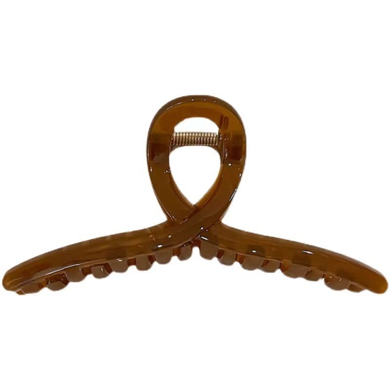 YIBIN Jelly - Pinzas acrílicas de gran tamaño, pinzas para el pelo de gran volumen para mujer, pinzas de pelo para peinar, clip de barbilla de agarre fuerte, pinzas grandes antideslizantes para el
