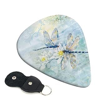 Dragonfly Lotus Lot de 6 médiators pour guitare acoustique, guitare électrique, basse, ukulélé – fins, moyens et épais - Les Beatles, Paul McCartney, John Lennon, RIngo Starr, George Harrison
