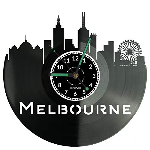 Melbourne Horloge Murale en Vinyle Décorative Moderne Modèle W1010 - 3
