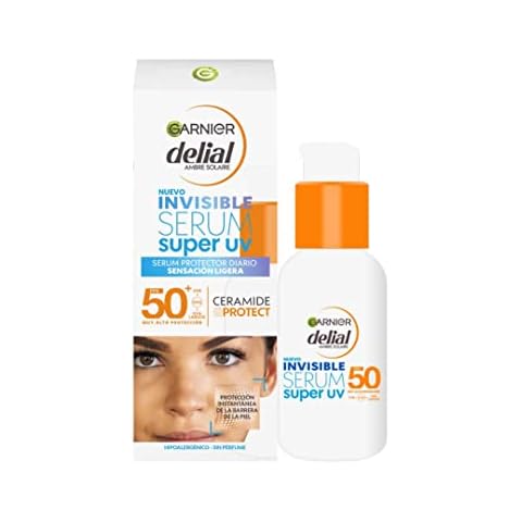 Protector solar facial Garnier Delial Serum Invisible Super UV SPF50, 30 ml Cover