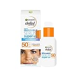 Garnier Delial Super UV Invisible Serum de Uso Diario [Ceramide Protect]. Muy Alta Protección FPS 50+. Sensación ligera. Protección instantánea de la barrera de la piel. Sin perfume. 30 ml