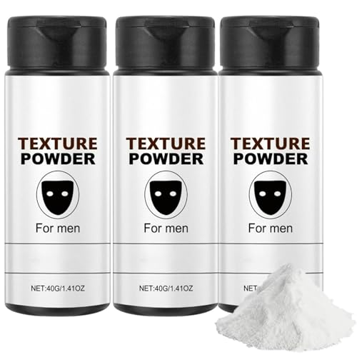 Poudre Texturisante Cheveux, Volume Effet Mat et Texture Maximisé Pour Homme et Femme (40g, 3PC)