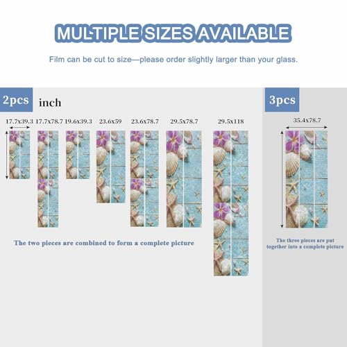 Vinilo decorativo para ventana 17.7x78.7 in Turquesa miniatura 6