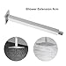HOHXFYP 30cm Shower Extension Arm, Wall Mounted Adjustable Angle Shower Extension Tool, Stainless Steel ShowerExtension Arm for Rainfall Shower Head