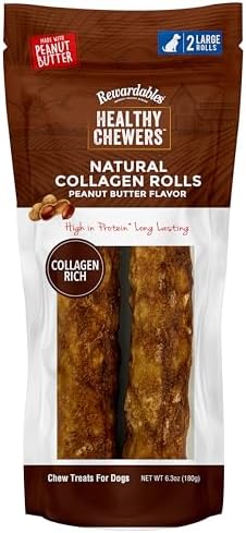 Rewardables Healthy Chewers Peanut Butter Collagen Rolls 2 Count image 2