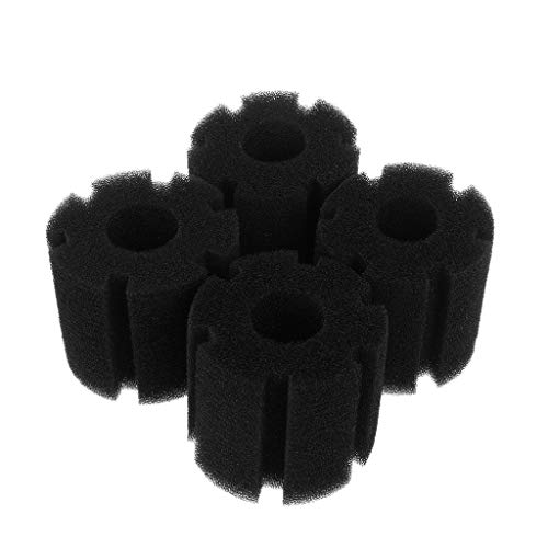 YROHGKPN Pack de 4 espumas de filtro de esponja de repuesto bioquímico para peces de acuario para accesorios de tanque Pre SPO Bio Reemplazo