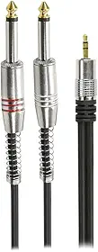Performance Sound Cabo P2+P10 Fitz - P2 Estéreo + 2 P10 Mono Plug Metal - 2M