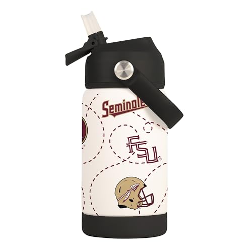 Image of Logo Brands NCAA Mascot Stainless-Steel Kids Bottle -Soft Silicone Mouthpiece, Easy To Carry, Kid-Friendly Design- Great For School & On-The-Go