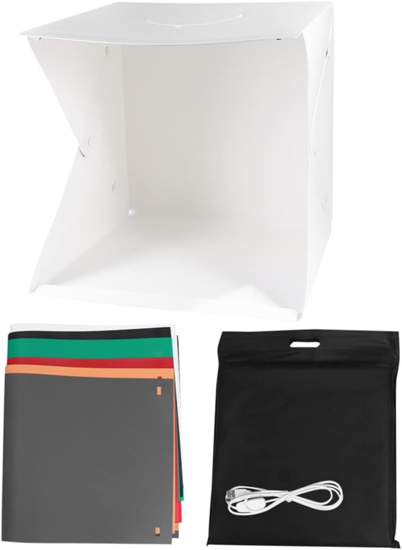 Mini Photo Tent Adjustable Brightness Portable Folding Photography Studio Led Lights and Backdrops for Jewelry and Items