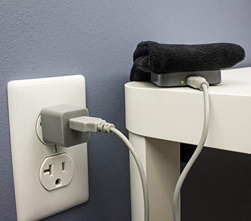 AcousticSheep SleepPhones auriculares cómodos sin esfuerzo para dormir, yoga, meditación y relajación, Bluetooth con carga inalámbrica, versión del Reino Unido Large negro