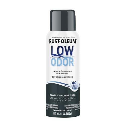 Image of Rust-Oleum Low Odor Premium Spray Paint, 11 oz, Gloss Anchor Gray