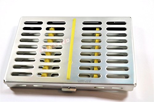 Set Of 10 Premium German Dental Surgical Autoclave Sterilization Cassettes Rack Box For 10 Instruments Cynamed #TOP5