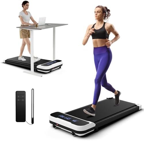 GYMAX Walking Pad, 2.5HP 3 in 1 Under Desk Treadmill with Remote ...
