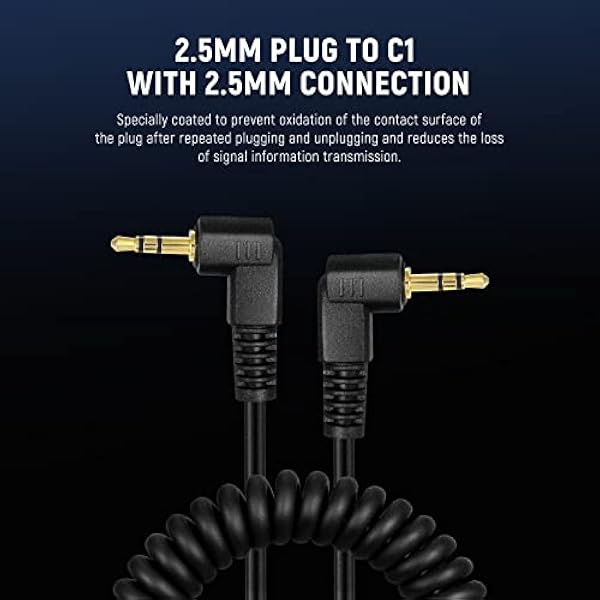 NEEWER 2 5 мм кабель дистанционного спуска затвора для C1 совместимый с камерами Canon T8i T7i T6S T6i T5i T4i 850D 800D 760D 750D 700D 650D 600D 550D 500D 450D 1100D 80D 70D 60D PowerShot G16 G16 15