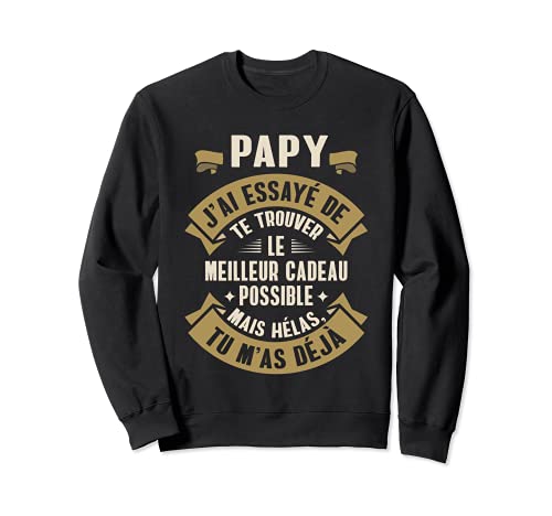 Homme Humour Papy Original Grand-Père Drôle Idée Papi Noël Sweatshirt Cover