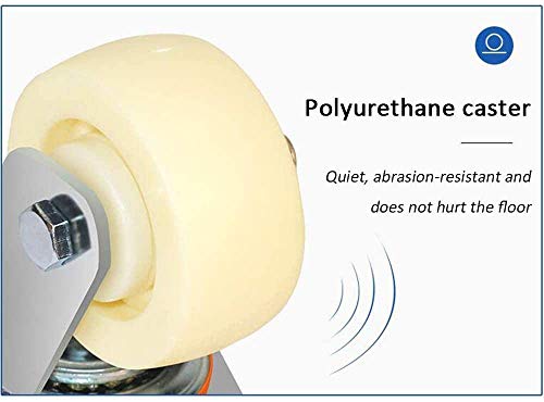 Roulettes pour chariots avec frein robustes en polyuréthane x4 - 5