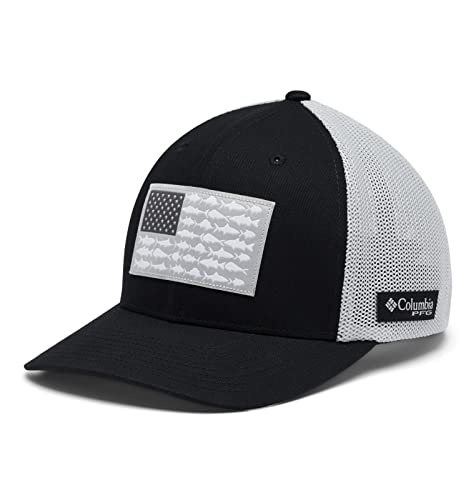 Image of Columbia Unisex PFG Fish Flag Mesh Ball Cap