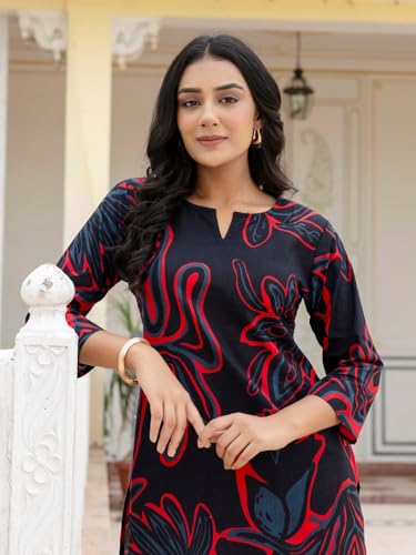 Image of feranoid Elegant V-Neck 3 /4 Sleeve Kurta & Pant Co-ord Set (S-XXL)