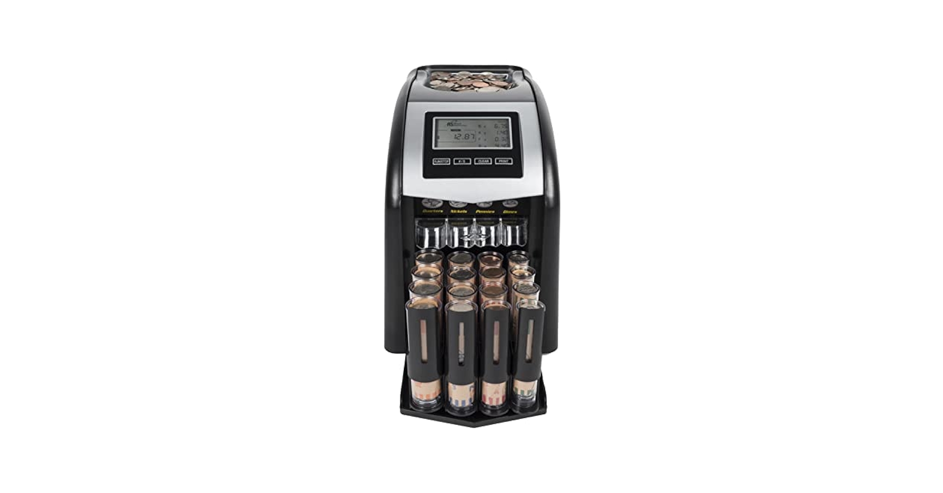 その他 ELECTRINIC COIN SORTER Royal Sovereign Electric Coin Counter, 4 Row, Anti-Jam, 800