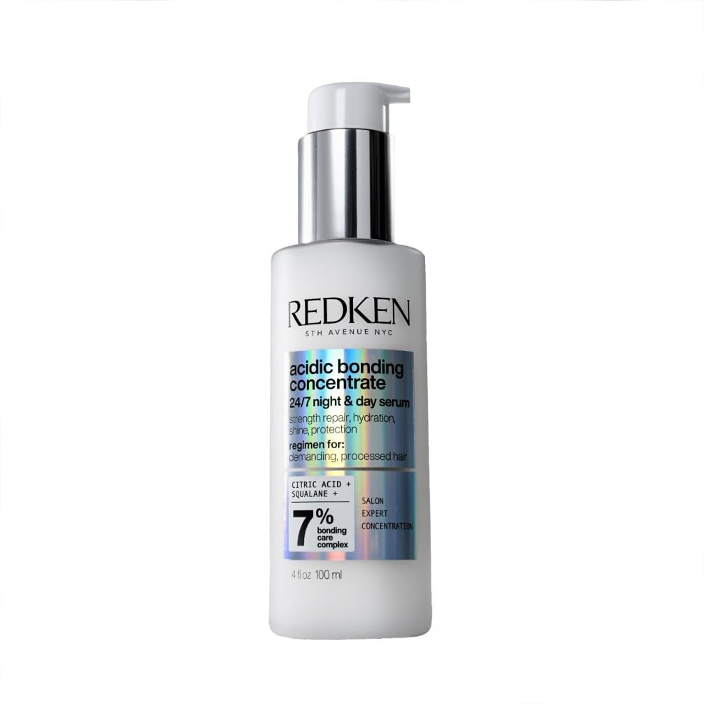 Redken, Siero Notte per Capelli Danneggiati, Capelli Rinforzati e Protetti a Lungo, Azione 24/7, Con Acido Citrico e Acido Poliglutammico e Squalane, Acidic Bonding Concentrate, 100 ml