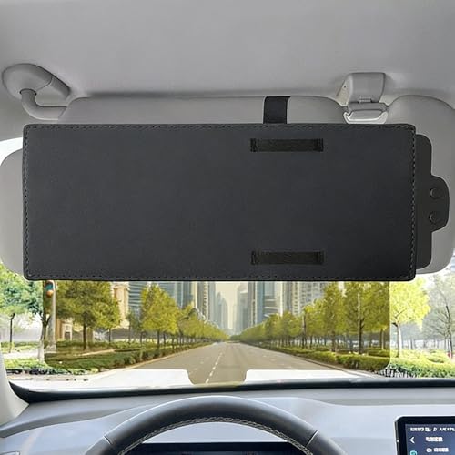 Mineup Rallonge Pare Soleil Voiture, Extension Pare Soleil pour Fenêtre Voiture, Protection UV, Anti Eblouissement und Protection UV, Pare-Soleil renforcé pour conducteur ou Passager, Noir