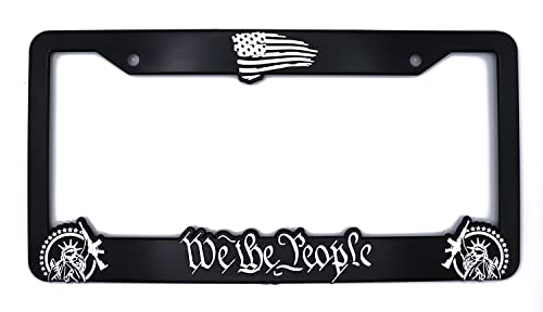 LP Frameworks We The People for America 3D Raised License Plate Frame | 1 Pack...