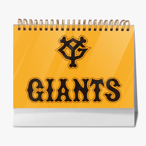 2026年 卓上カレンダー 読売ジャイアンツ 野球応援 デスクトップ カレンダー 小型 月間 書き込み 計画整理用 おしゃれ 記念品 プレゼント 2025年9月?2026年12月